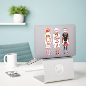 Super Leuke Melanine Speelgoed Soldiers Sticker (Laptop op bureau)