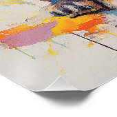 Super Leuke Pug Hond Puppy 001 - Xeno Lucilfer Perfect Poster (Hoek)