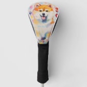Super leuke Shiba Inu Hond Puppy 001 - Xeno Lucilf Golfheadcover (Voorkant)