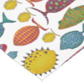 Super leuke vis tafelkleed (Gekanteld)