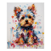 Super Leuke Yorkshire Terrier Hond Puppy 001 - Xen Perfect Poster (Voorkant)