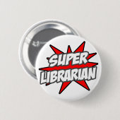 Super Librarian Ronde Button 5,7 Cm (Voorkant /achterkant)