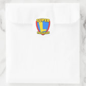 Super Librarian Ronde Sticker (Tas)