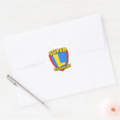 Super Librarian Ronde Sticker (Envelop)