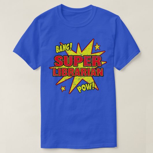 Super Librarian Super Power Public Library Gift T-shirt (Design voorkant)