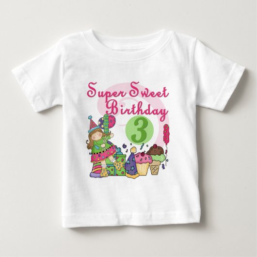 Super Lief 3e Verjaardag Tshirts en geschenken (Voorkant)