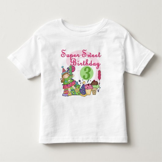 Super Lief 3e Verjaardag Tshirts en geschenken (Voorkant)