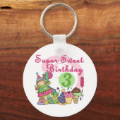 Super Lief 3e Verjaardag Tshirts en geschenken Sleutelhanger (Voorkant)