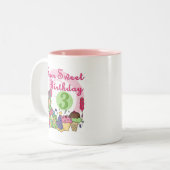 Super Lief 3e Verjaardag Tshirts en geschenken Tweekleurige Koffiemok (Voorkant links)