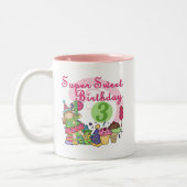 Super Lief 3e Verjaardag Tshirts en geschenken Tweekleurige Koffiemok (Links)