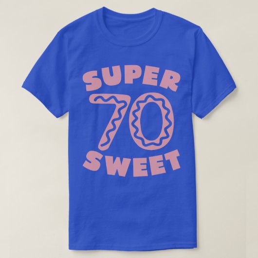 Super Lief 70 Verjaardag Icing 1 T-shirt (Design voorkant)