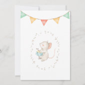 Super lief aanpasbare verjaardagsuitnodiging kaart (Achterkant)