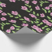 Super lief cadeauverpakking in zwart en roze cadeaupapier (Hoek)