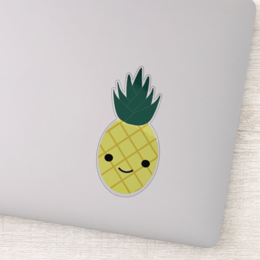 Super Lieve Kawaii Ananas Sticker (Detail)