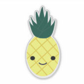 Super Lieve Kawaii Ananas Sticker (Voorkant)
