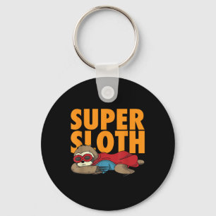 Super Luiaard Shirt _ Dier Heldhaftig Karakter Lui Sleutelhanger