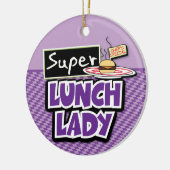 Super Lunchdame Keramisch Ornament (Links)