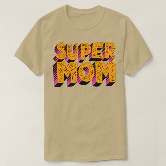 Super Ma Block Letters T-shirt (Design voorkant)