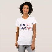 Super Ma en de Amerikaanse vlag T-shirt (Voorkant volledig)