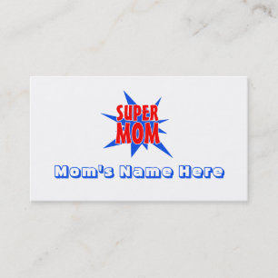 Super Ma Funny Moederdag Visitekaartjes Contactkaartje