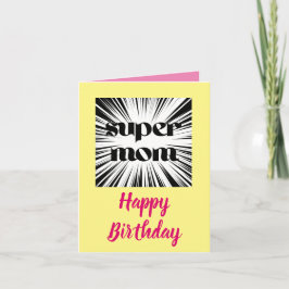 Super Ma Happy Birthday Kaart, superheld Theme Kaart