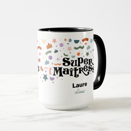 Super Maîtresse Two-Tone Coffee Mok (Voorkant rechts)