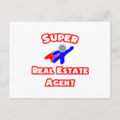 Super makelaar in onroerend goed briefkaart (Voorkant)