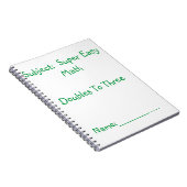 Super makkelijk wiskunde notitieboek (Rechterzijde)