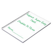 Super makkelijk wiskunde notitieboek (Linkerzijde)