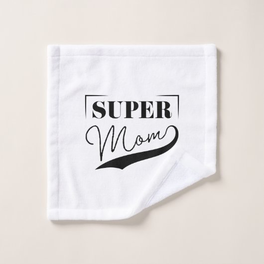 Super Mam Bad Handdoek (Wasdoekje)