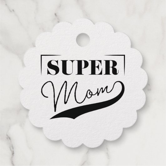 Super Mam Bedankjes Labels (Achterkant)