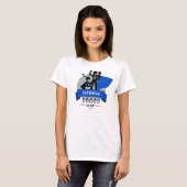 Super Mam Blauwe Kop T-Shirt (Voorkant volledig)