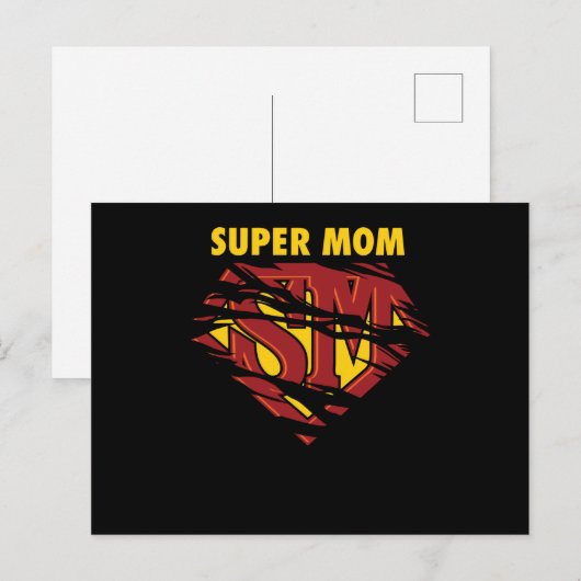 Super Mam Briefkaart (Voorkant / Achterkant)