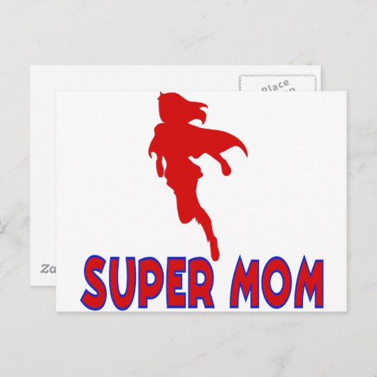 Super Mam Briefkaart (Voorkant / Achterkant)