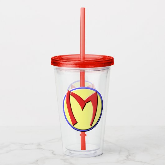 Super Mam Emblem Acryl Drinkbeker (Voorkant)