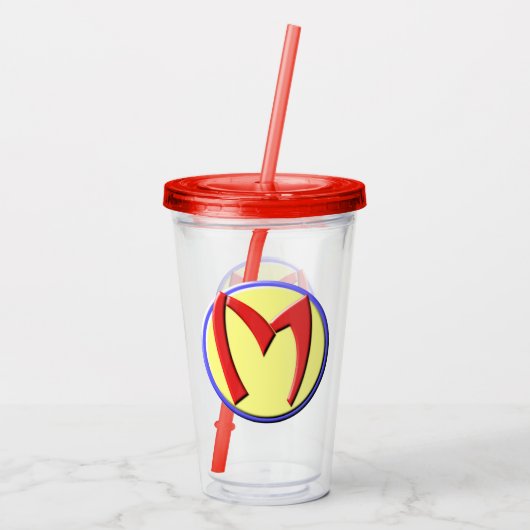 Super Mam Emblem Acryl Drinkbeker (Achterkant)