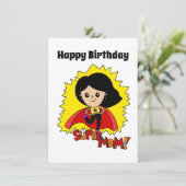 Super Mam Gelukkige Verjaardag Kaart (Staand voorkant)