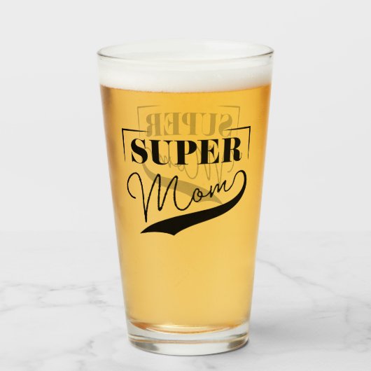 Super Mam Glas (Voorkant gevuld)