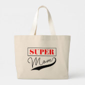 Super Mam Grote Tote Bag (Achterkant)