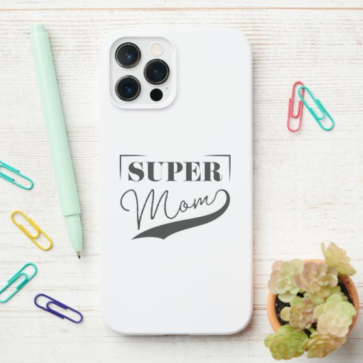 Super Mam iPhone Hoesje (Op bureau)