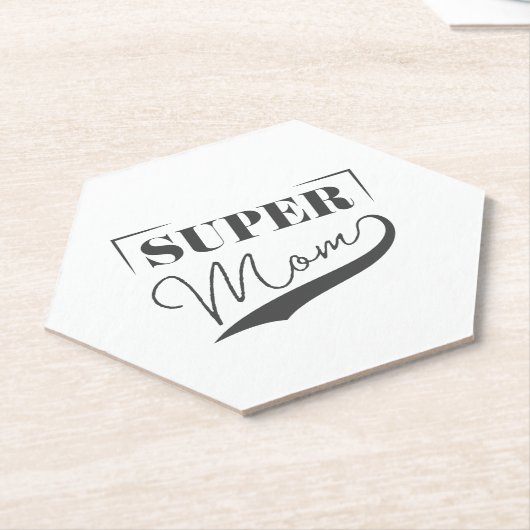 Super Mam Kartonnen Onderzetters (Schuin)