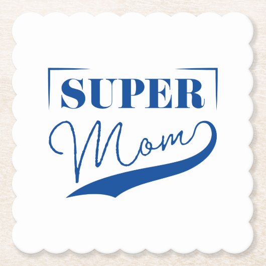 Super Mam Kartonnen Onderzetters (Voorkant)