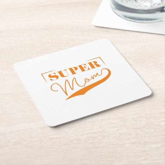 Super Mam Kartonnen Onderzetters (Schuin)