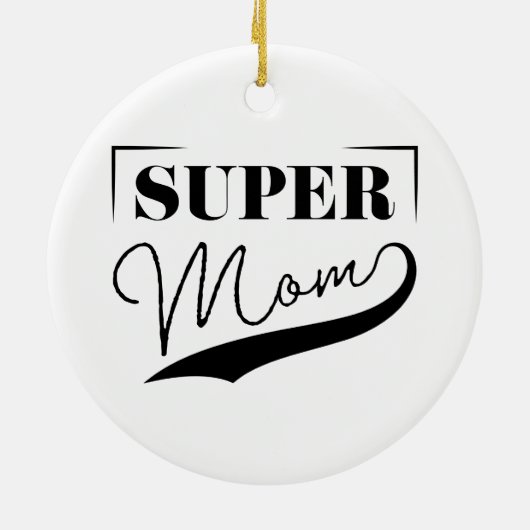 Super Mam Keramisch Ornament (Achterkant)