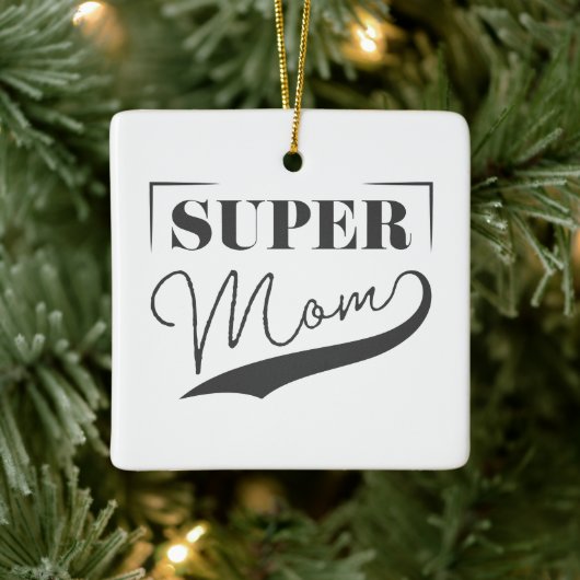 Super Mam Keramisch Ornament (Boom)