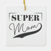 Super Mam Keramisch Ornament (Voorkant)