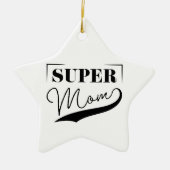 Super Mam Keramisch Ornament (Voorkant)