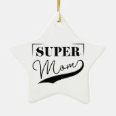 Super Mam Keramisch Ornament (Achterkant)