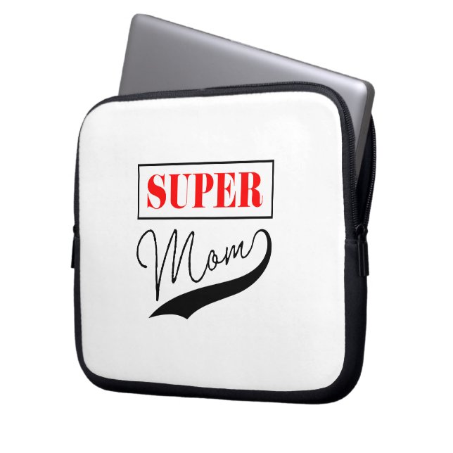 Super Mam Laptop Sleeve (Voorkant Links)