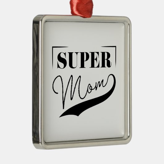 Super Mam Metalen Ornament (Rechts)